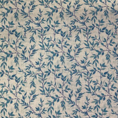 Painterly Vine Leaf Blue