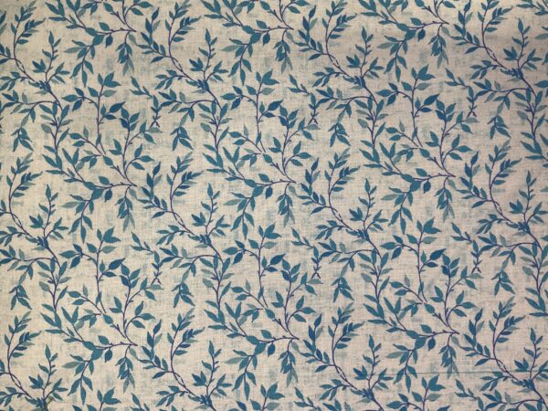 Painterly Vine Leaf Blue